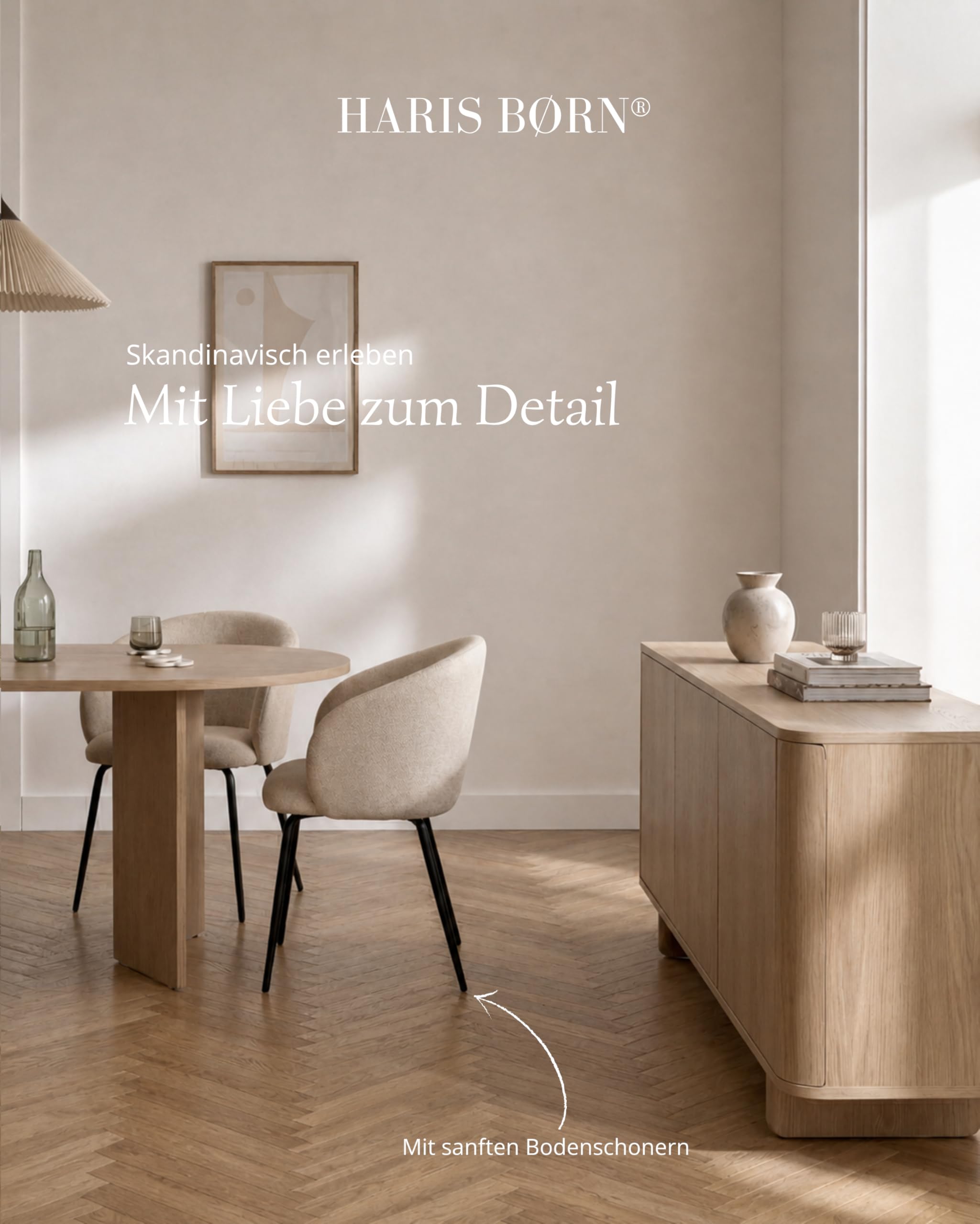 Esszimmerstühle (2er Set) Beige - Bequeme Polster Esszimmerstühle mit Armlehne - Premium Esstisch Stühle & Wohnzimmer Stühle - Moderne Esszimmerstühle 30 Tage risikofrei testen