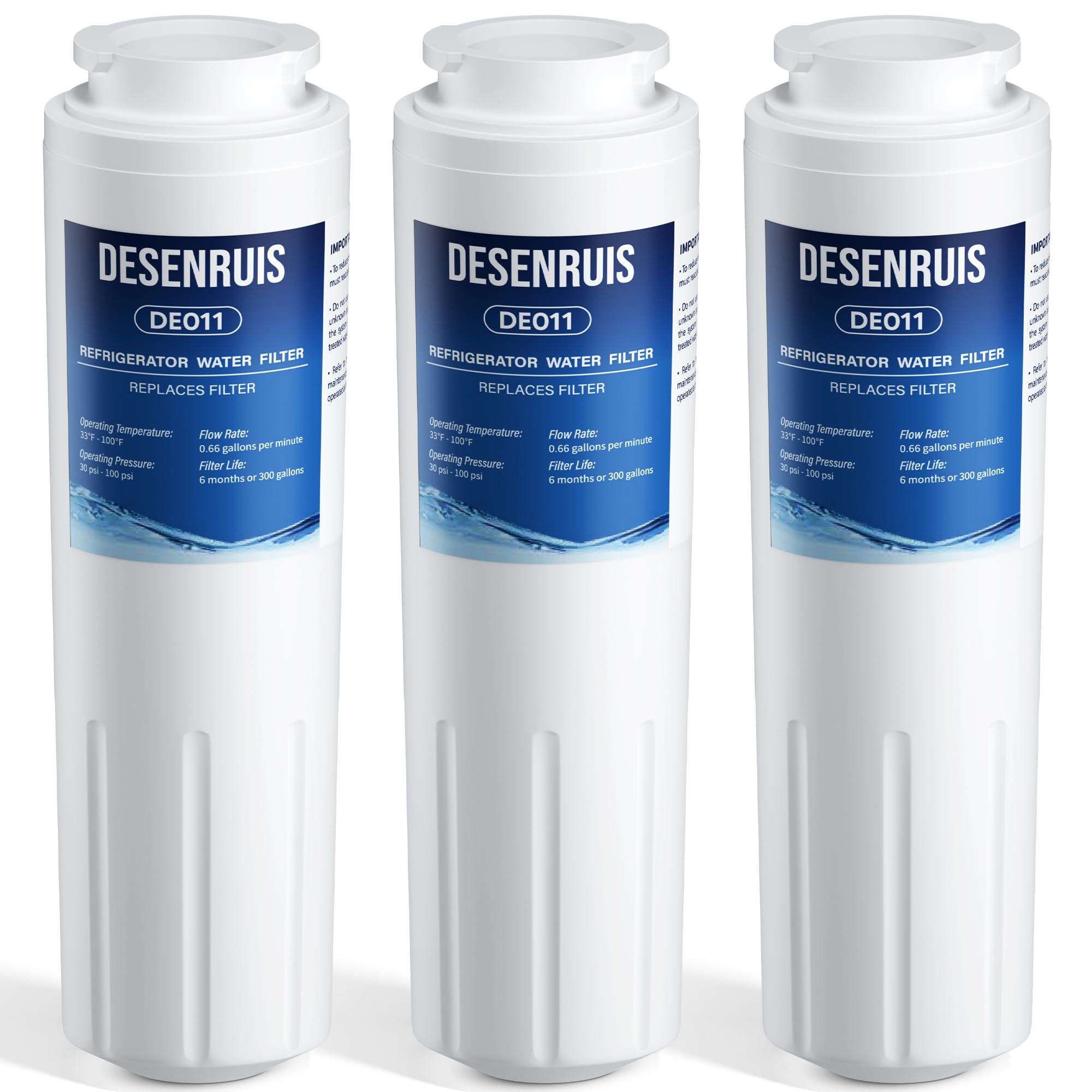 UKF8001 Water Filter Replacement Compatible with Kitchenaid Filter 4 EDR4RXD1 4396395 UKF8001AXX UKF8001AXX-200 UKF8001AXX-750 PURICLEAN II Reduces 99