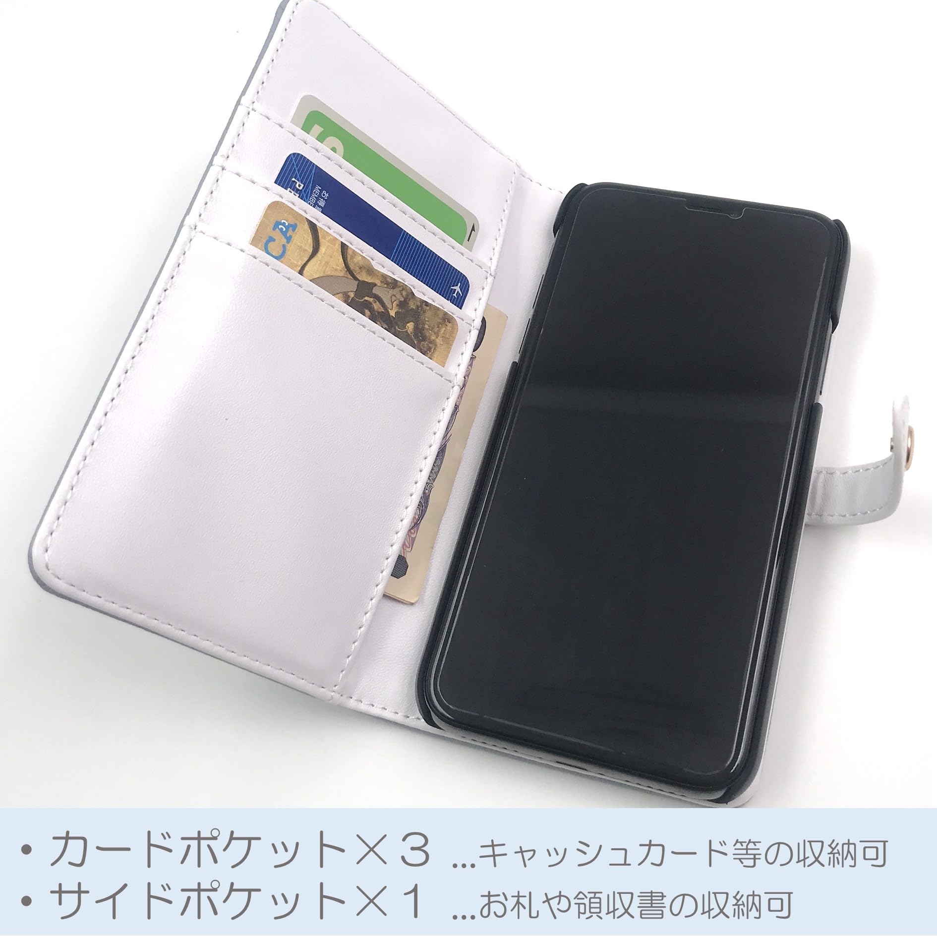 Amazon.co.jp: 〔海友社〕iPhone X/XS 手帳型 ケース 軽量 ワイヤレス