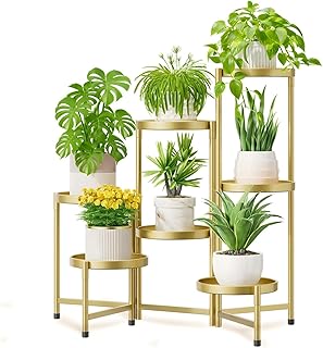 iDavosic.ly 7 Tier Large Plant Stand Indoor, 10 Inch Wide Tall Corner Me...