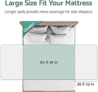 Vista 7 de CoolShields Almohadillas de cama impermeables, 60 x 36 pulgadas, lavables y reutilizables, protector de colchón para incontinencia