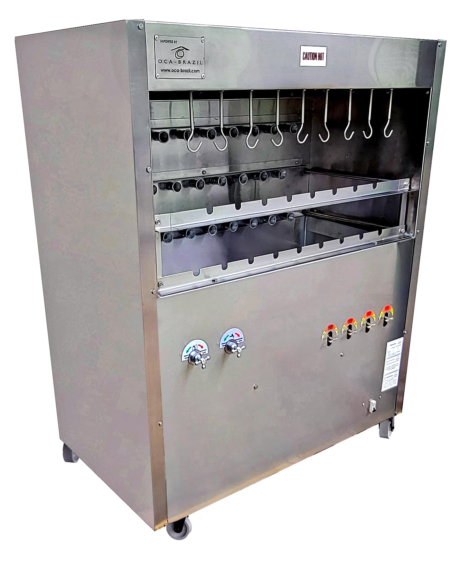 Brazilian Gas Grill for BBQ - 26 Skewers - NSF Certified - Professional Grade