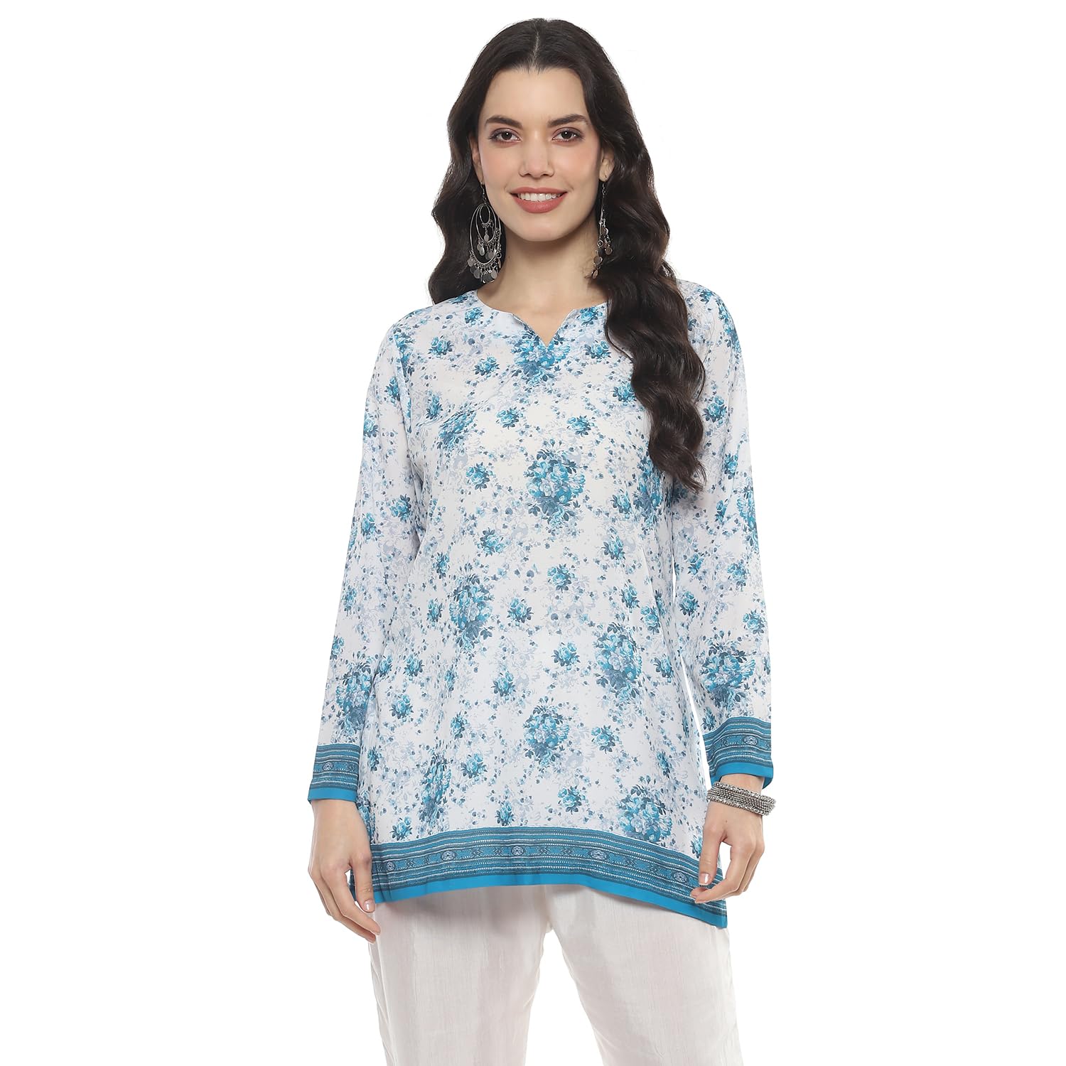 BIBA Women Polyester Straight Kurti BIBA Women Polyester Straight Kurti