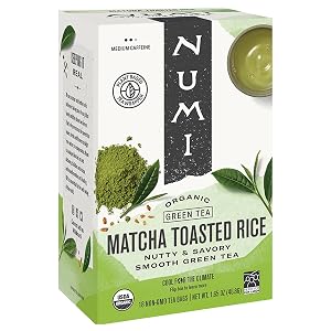 Numi Tea Matcha Toasted Rice Green Tea 18 Bags - Pack of 2
