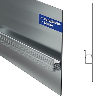 INNOVATE LED Trockenbauprofil 2m milchig Schattenfuge 80 [LED Streifen 2m bis 11mm] Deckenleisten Trockenbau indirekte Beleuchtung Wohnzimmer I Alu Profil Trockenbau Fußleisten Bad Kinderzimmer Küche