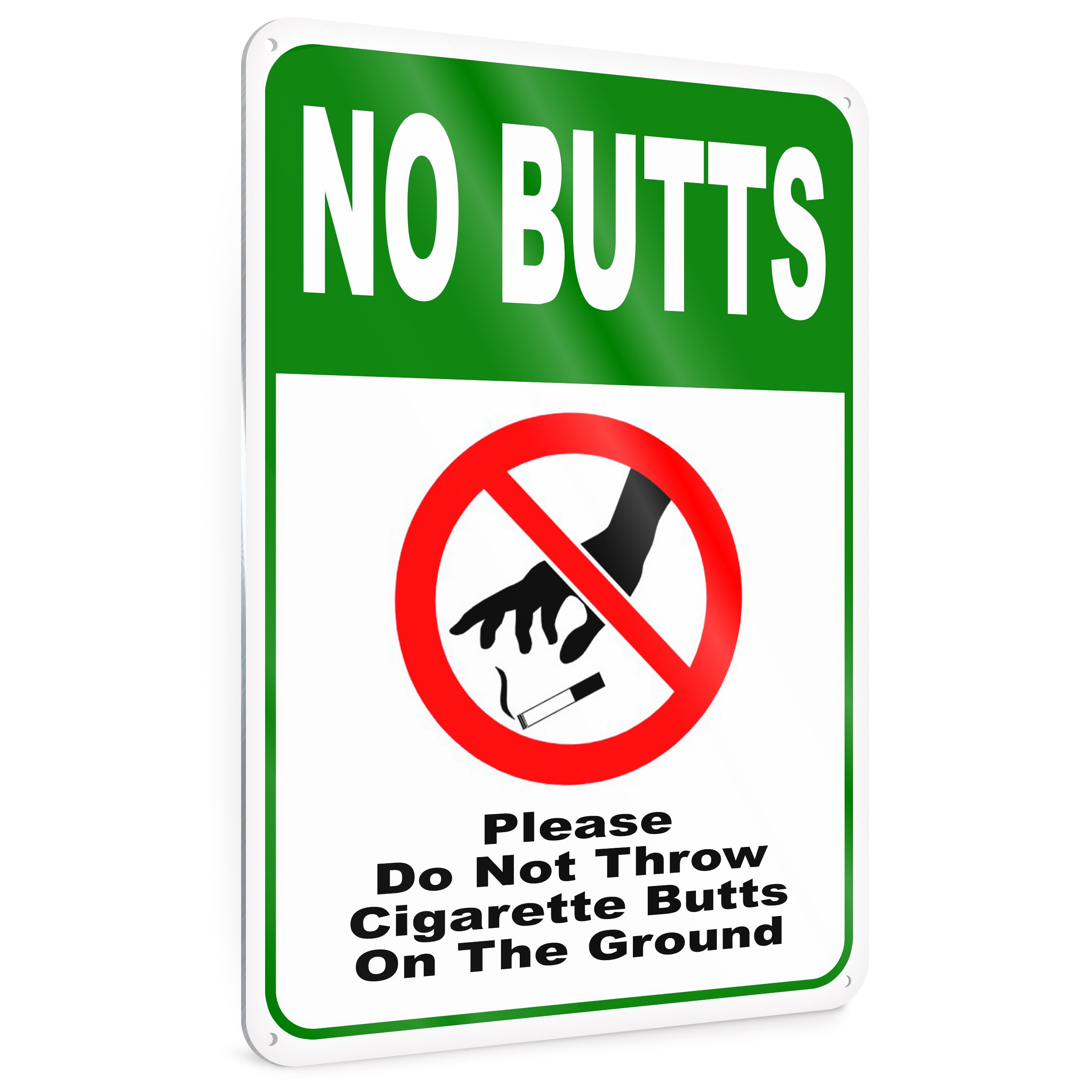 is throwing a cigarette on the ground littering Amazon.com : Please Do Not Throw Cigarette Butts on the Ground Sign, 8 x 12  Inch Reflective Aluminum Outdoor No Littering Area Signs for Business,  Property, Parks, Parking Lots, Sidewalks, Smoking Areas :