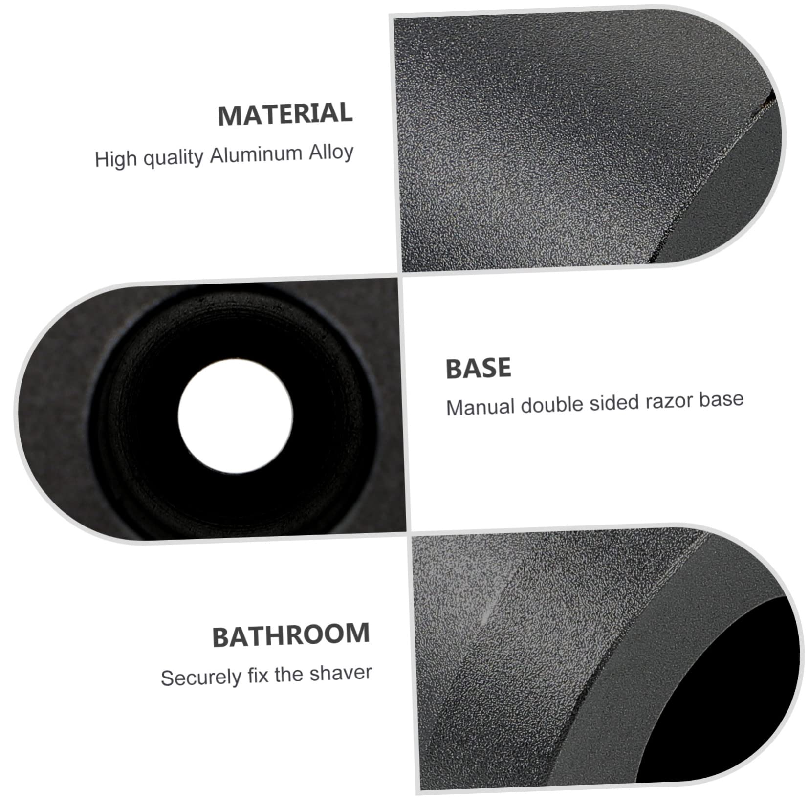Healeved 3pezzi Per Rasoio Base Per Rasoio Design Per Organizzazione Per Mantenere Lavabo