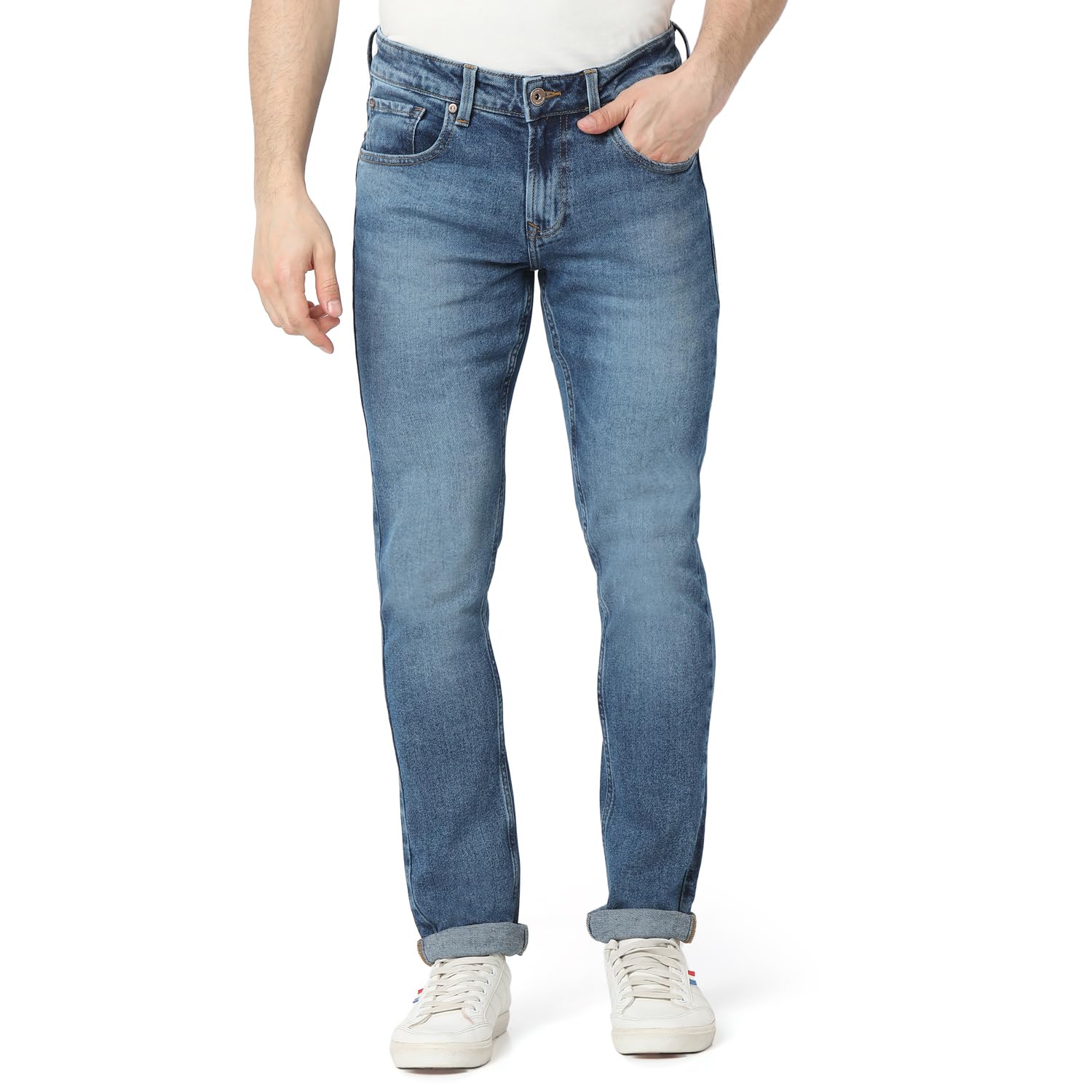 spykar Men Blue Skinny Fit Low Rise Casual Jeans-picture-33