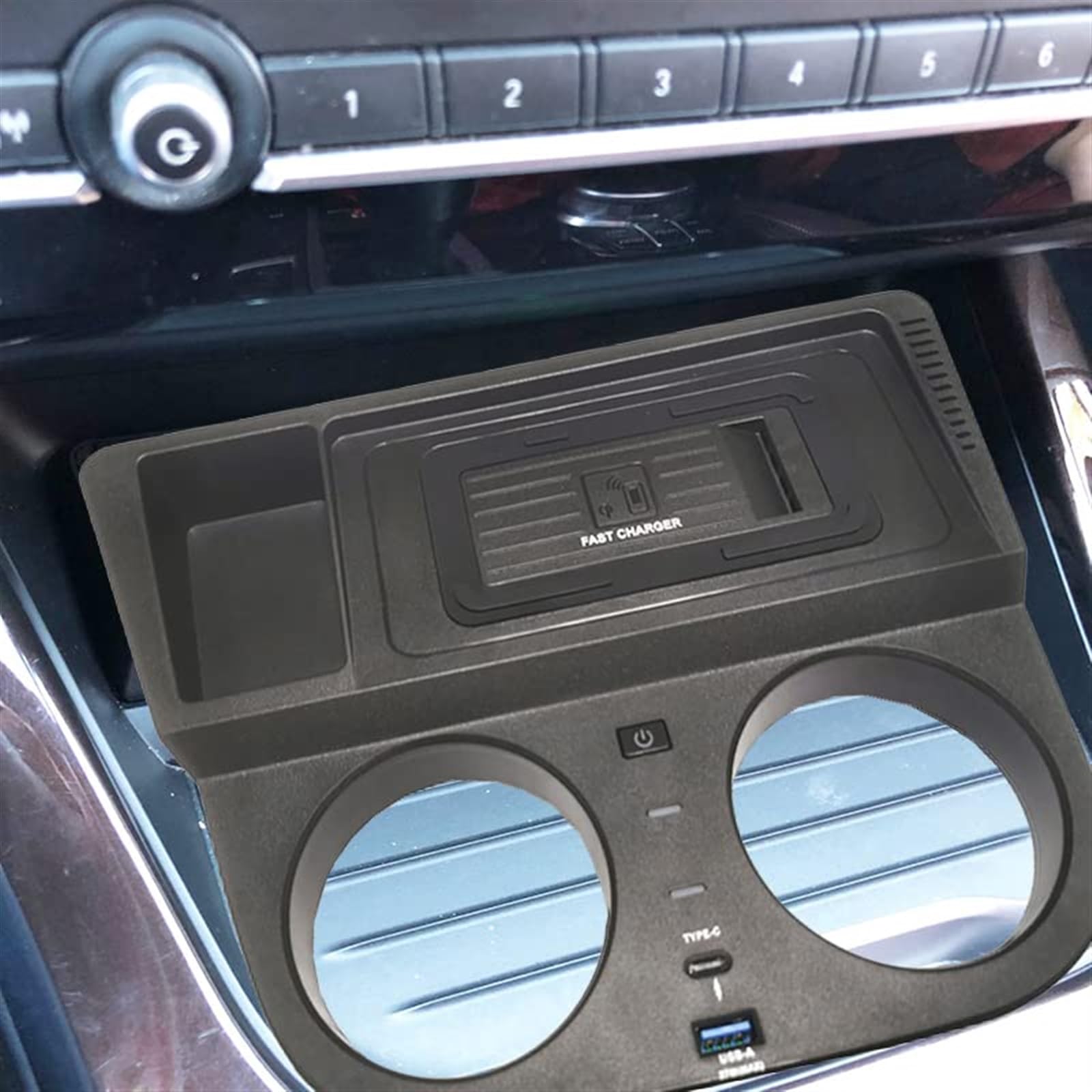 Caricabatterie Wireless for Auto QI Caricatore Del Telefono 15w Caricatore Del Telefono Veloce Pannello di Ricarica, for, X3 F25 X4 F26 2014 2015 2016 2017 Tappetino di ricarica wireless