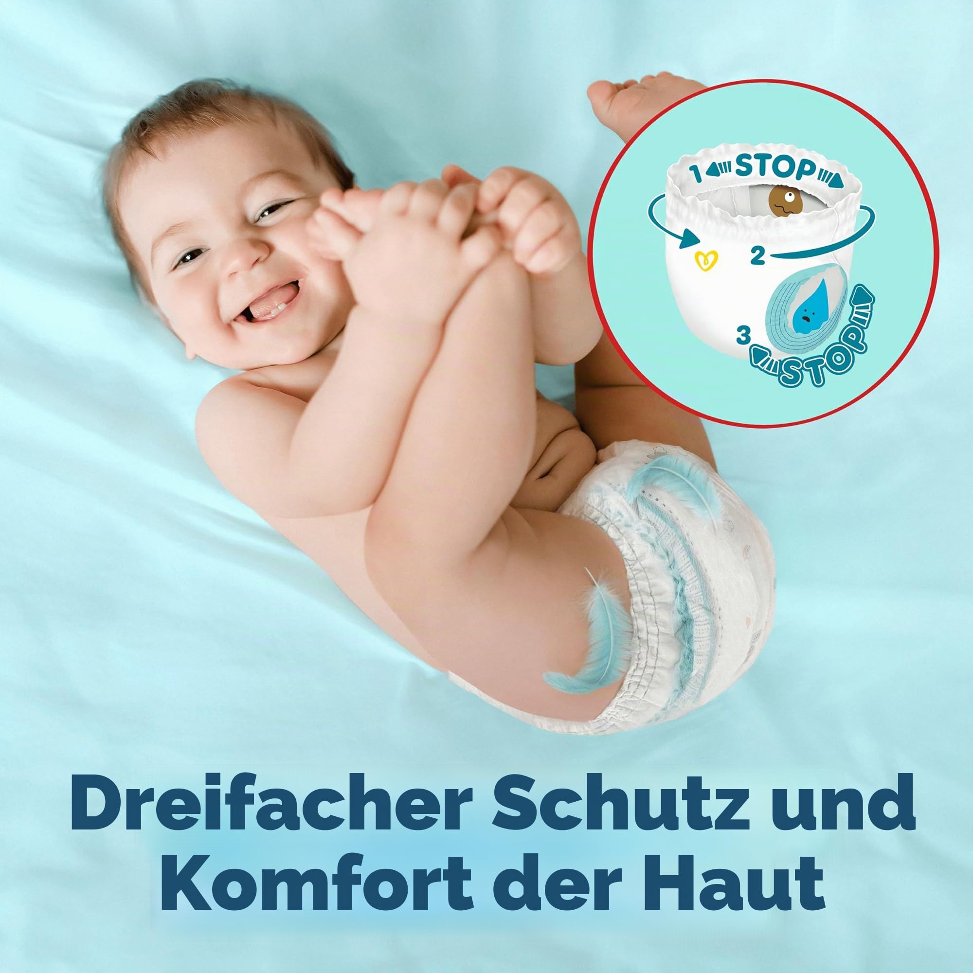 Pampers Premium Care Windeln, Größe 7, 80 Windeln, 15kg+