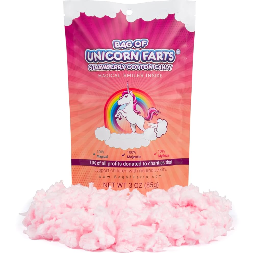 Bag of Unicorn Farts Strawberry Cotton Candy, 1 pack / 3 ounces