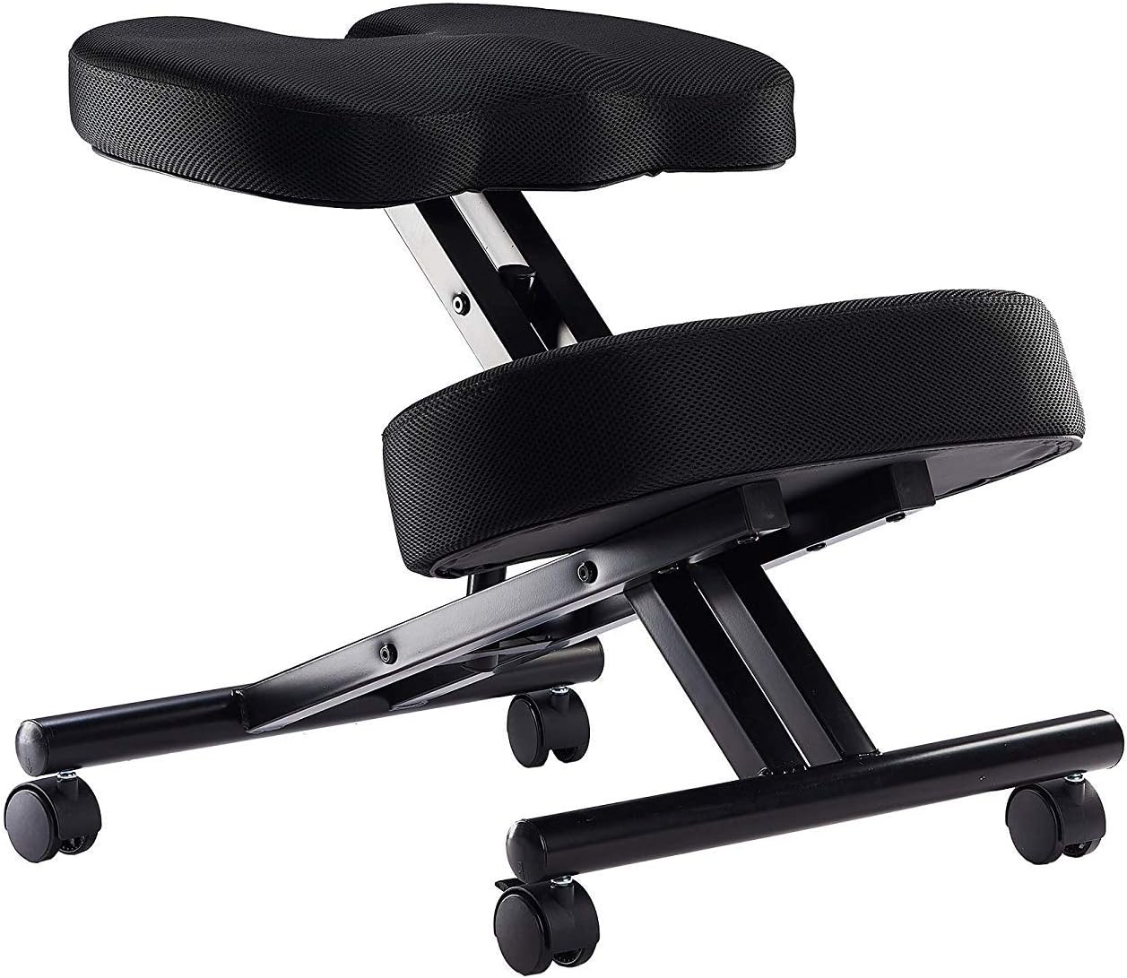 Fabric Kneeling Chair with Orthopedic Back Pain Seat, Helps Prevent Coccyx Pain, Kneeling Chair for Better Posture.