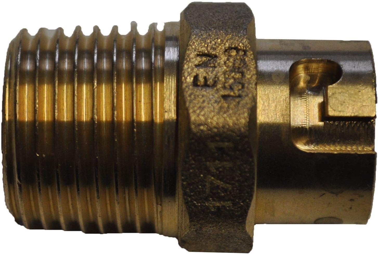 SALVUS 1/2" BSP GAS MICROPOINT STRAIGHT SOCKET BRASS COOKER