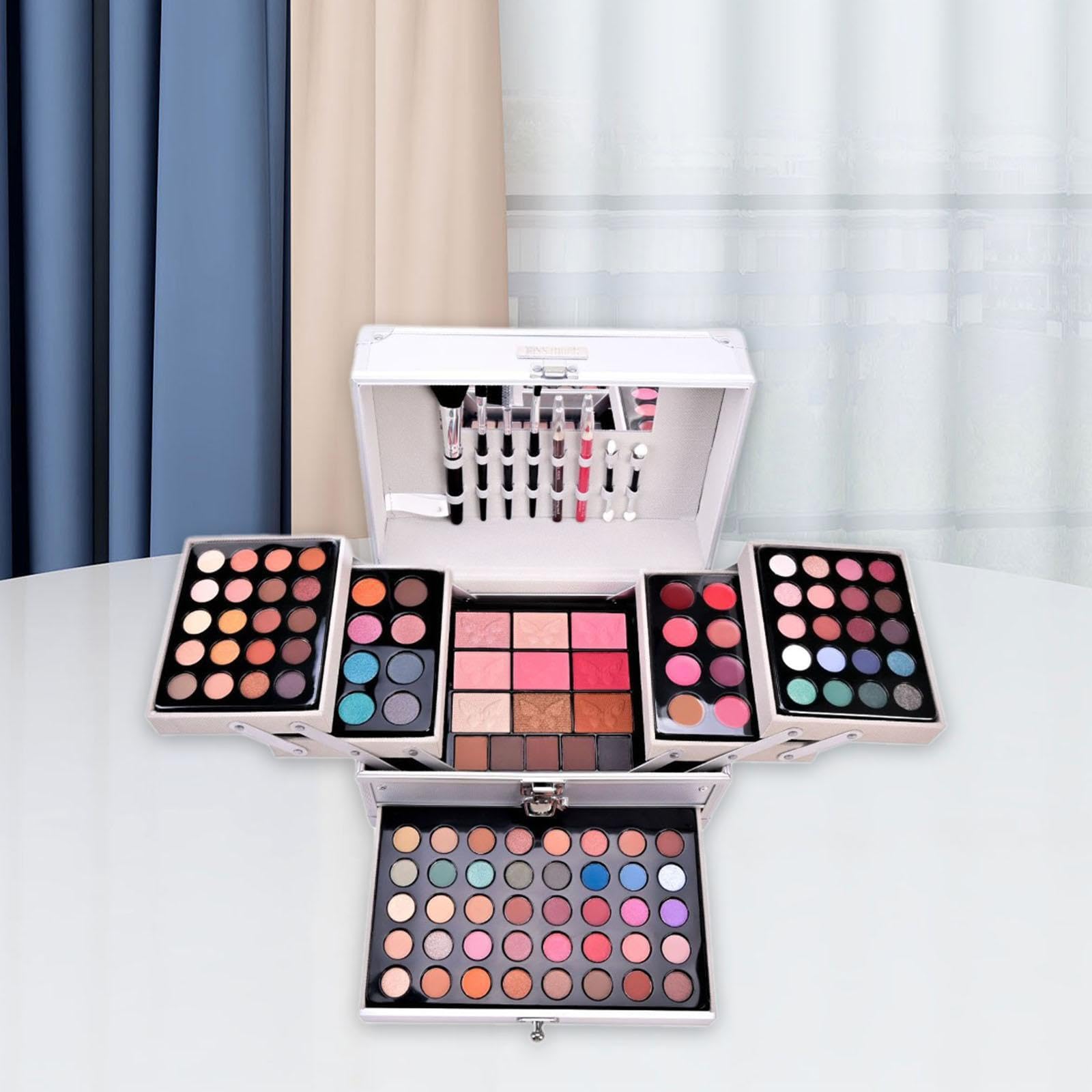 Effektives Make up Set, das mühelos Farbtöne für den gewünschten Make up Stil liefert. Reise Tragebox, Geschenkset, Kosmetikkoffer,
