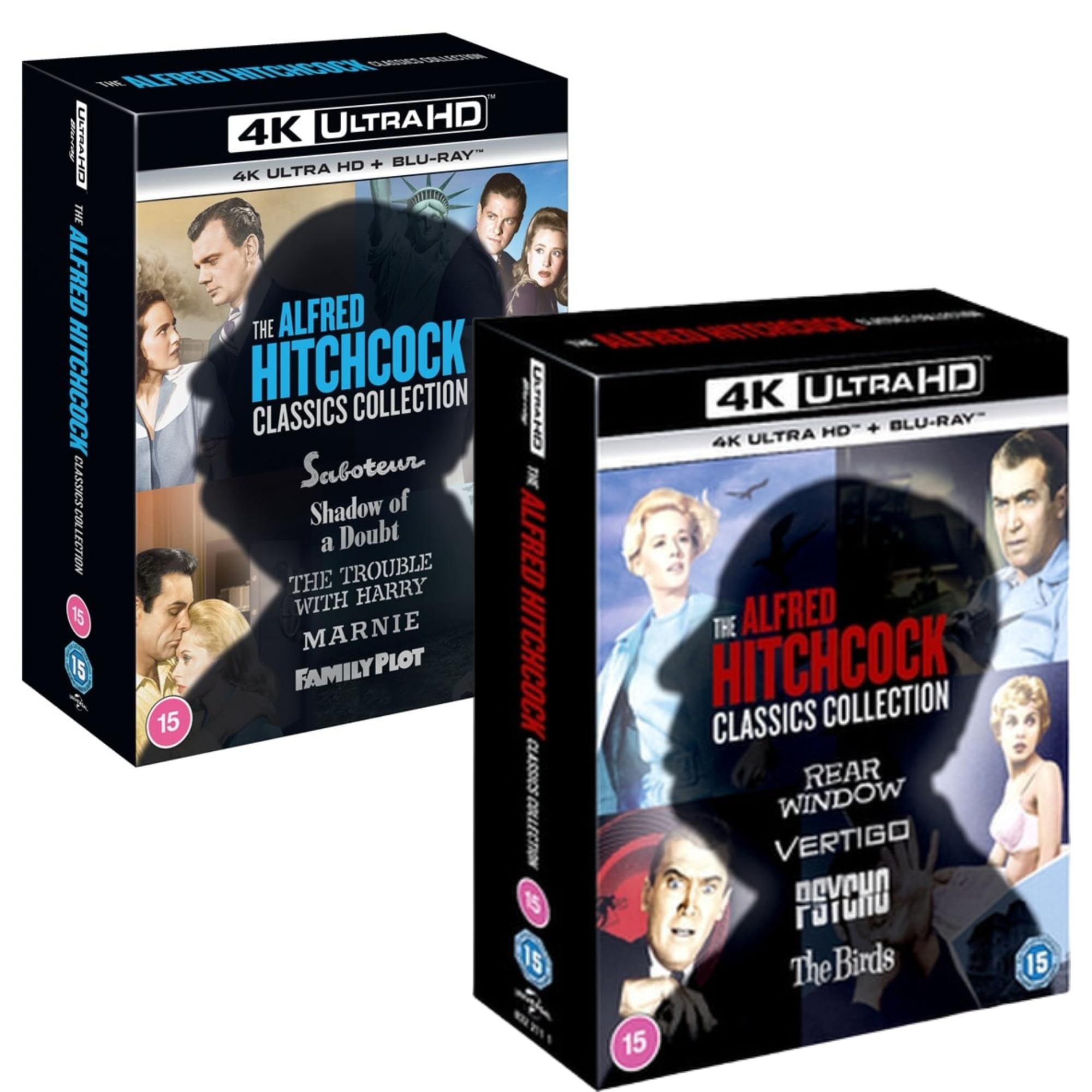 ヒッチコック・ブルーレイコレクション　Vol.1 ＆2 Amazon.com: The Alfred Hitchcock Classics Collection [Blu