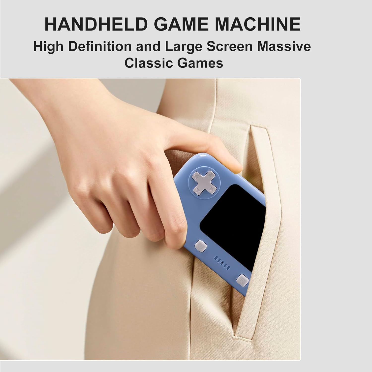 Game Machine with 400 Classical FC Games Handheld Game Console 2.8-Inch Color Screen Support for TV Output , Presents Birthday for Anybody (Blue) image 6 of 6 B0F3DD7JND