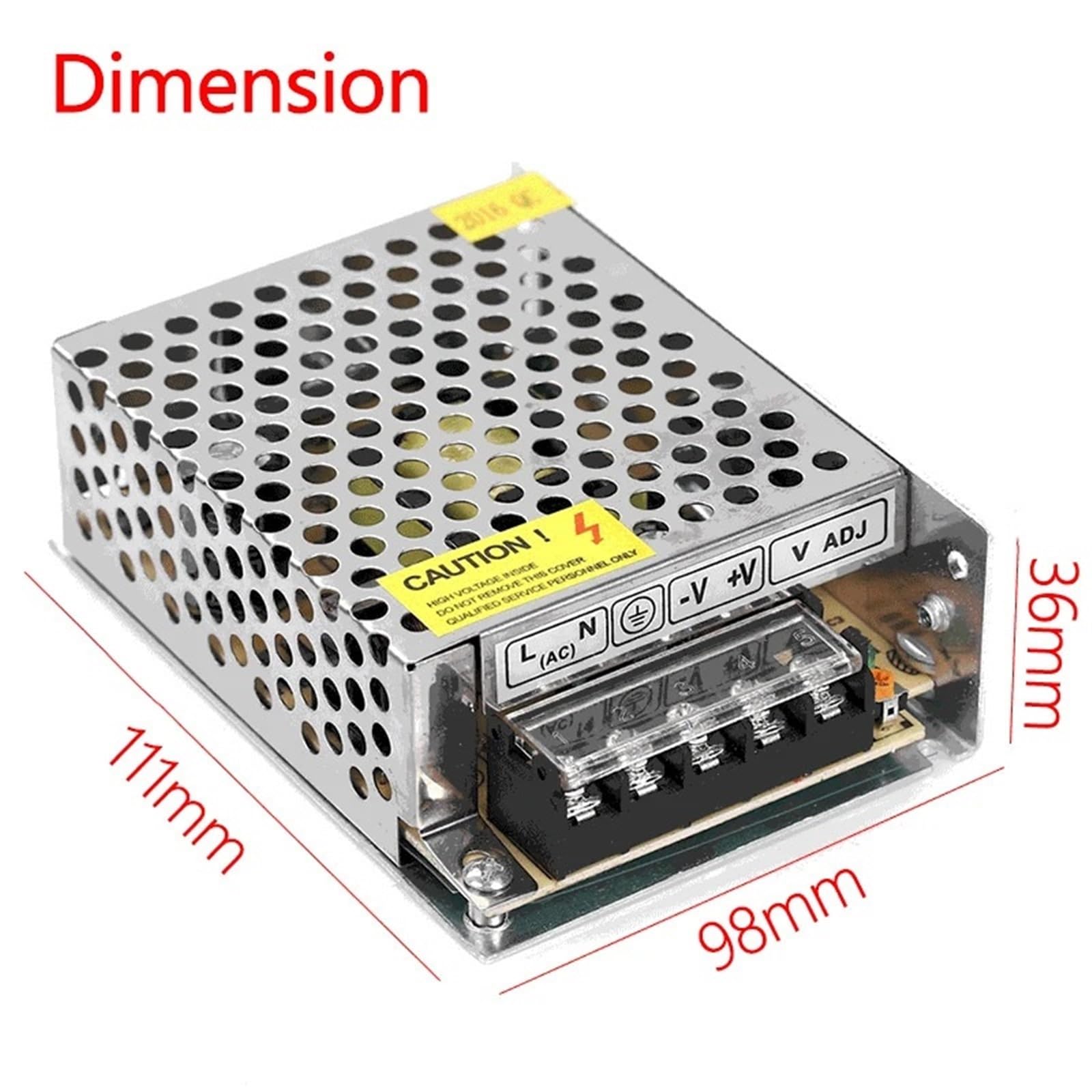S-60-12 5A 12V Fuente de alimentación 60W Convertidor voltaje CA/CC Interruptor regulado universal 1 pieza