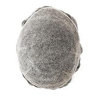 Vista 15 de Toupee para hombres, piezas de cabello humano, sistema de reemplazo de cabello Reak, cabello ondulado de encaje suizo natural #1B30