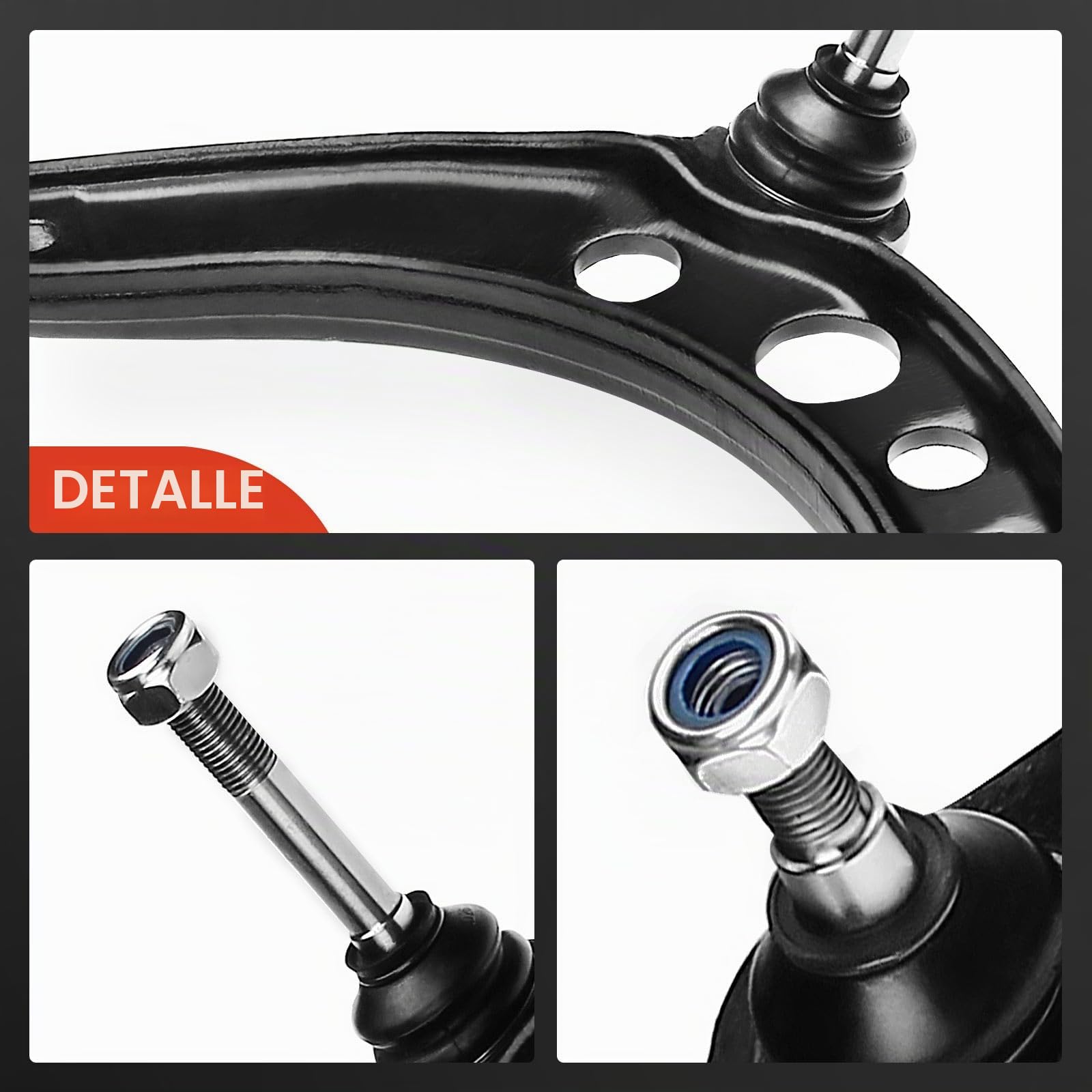 Frankberg Brazo transversal brazo oscilante brazo triangular Compatible con Z3 R.o.a.d.s.t.e.r E36 Serie 3 Compact E36 Serie 3 cabrio E36 Serie 3 E36 Serie 3 Touring E36 Replace# 31126758514