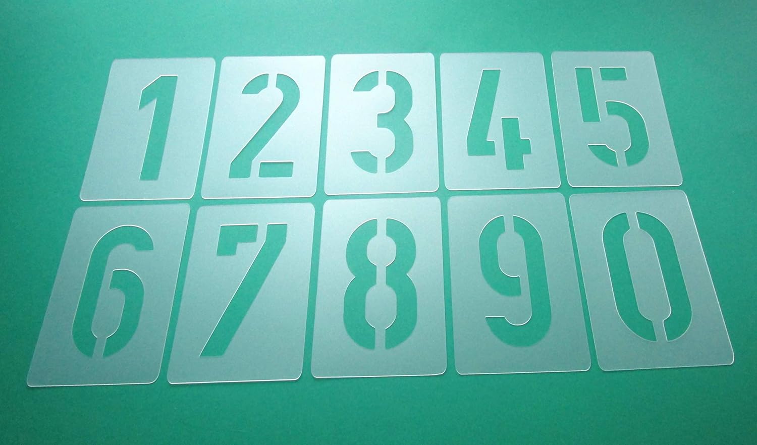 Number Stencil No. 35 Number Height 30 cm 1 Set Numbers 09 10