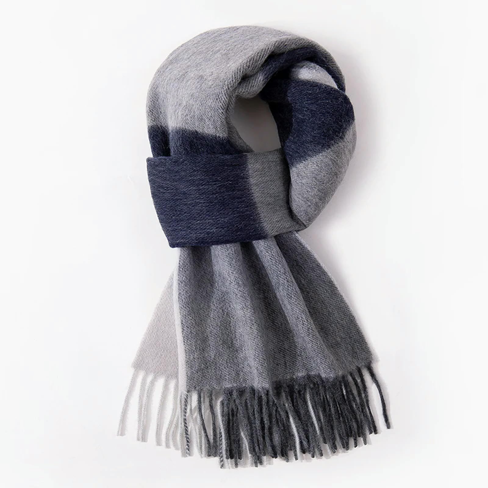 MdybF Sciarpa Uomini Sciarpa Lunghi Inverno Le Sciarpe Calde Craspelli Classici Scialcini Per Sciarpa A Quadri A Righe A Strisce