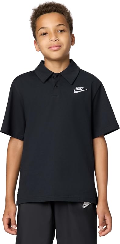 Polo Nike Unisex Big Sportswear Club Knit manga corta - Niño y niña