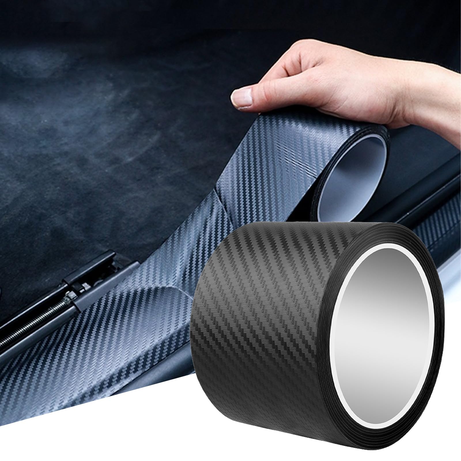 Pellicola 5D carbonio antigraffio per auto 30 x 100 cm 3 m parasole portiere parachoc adesivo forte