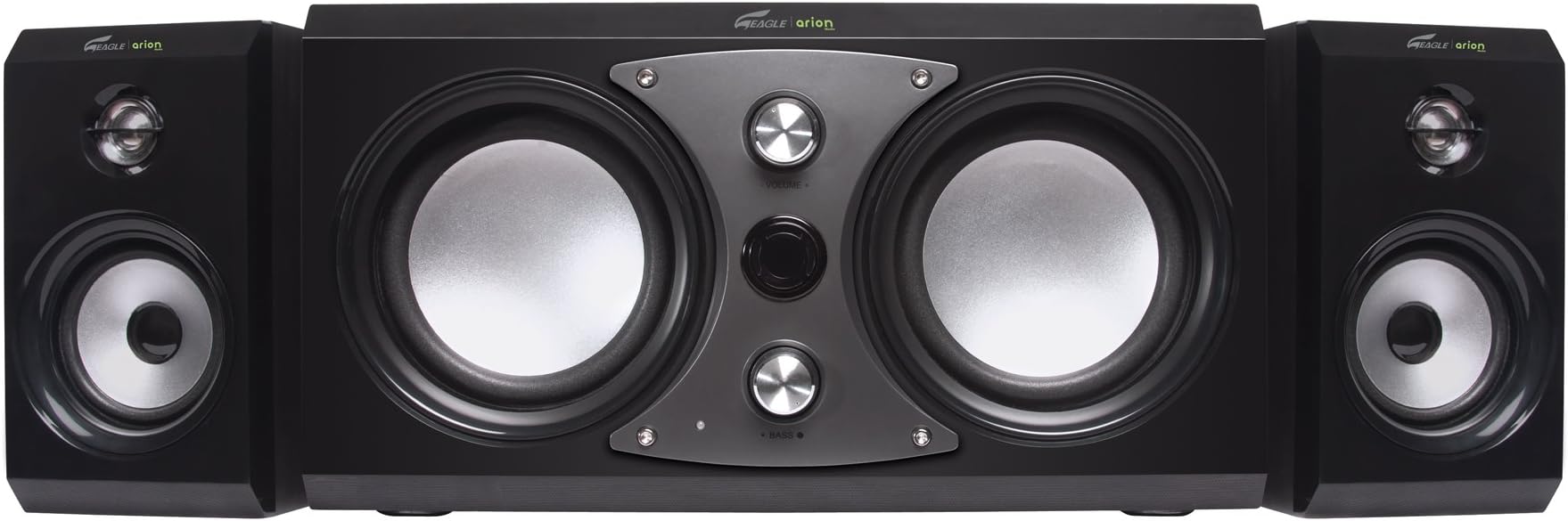 Eagle Tech ET-AR516R-BK 2.1 Speakers (3 Piece)