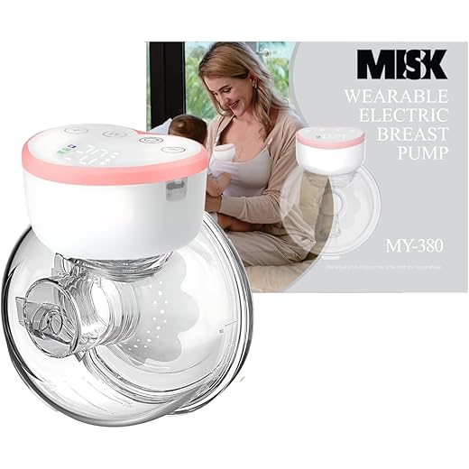 MISK Wearable Electric Breast Pump 210 ML