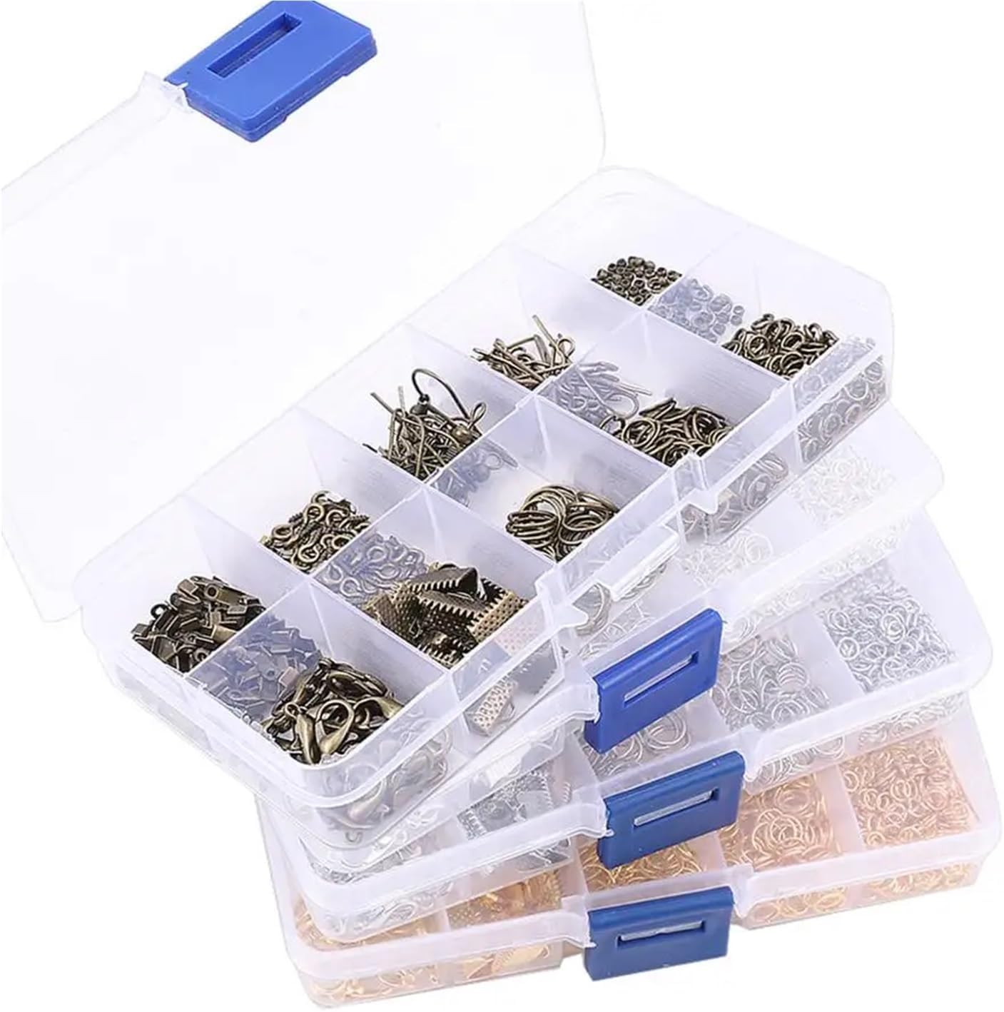 Jewelry Repair Kit Tools 5 Set Alloy Accessories Set Jewelry Findings Tools Clip Buckle Lobster Clasp Open Jump Rings Earring Hook Making image 5