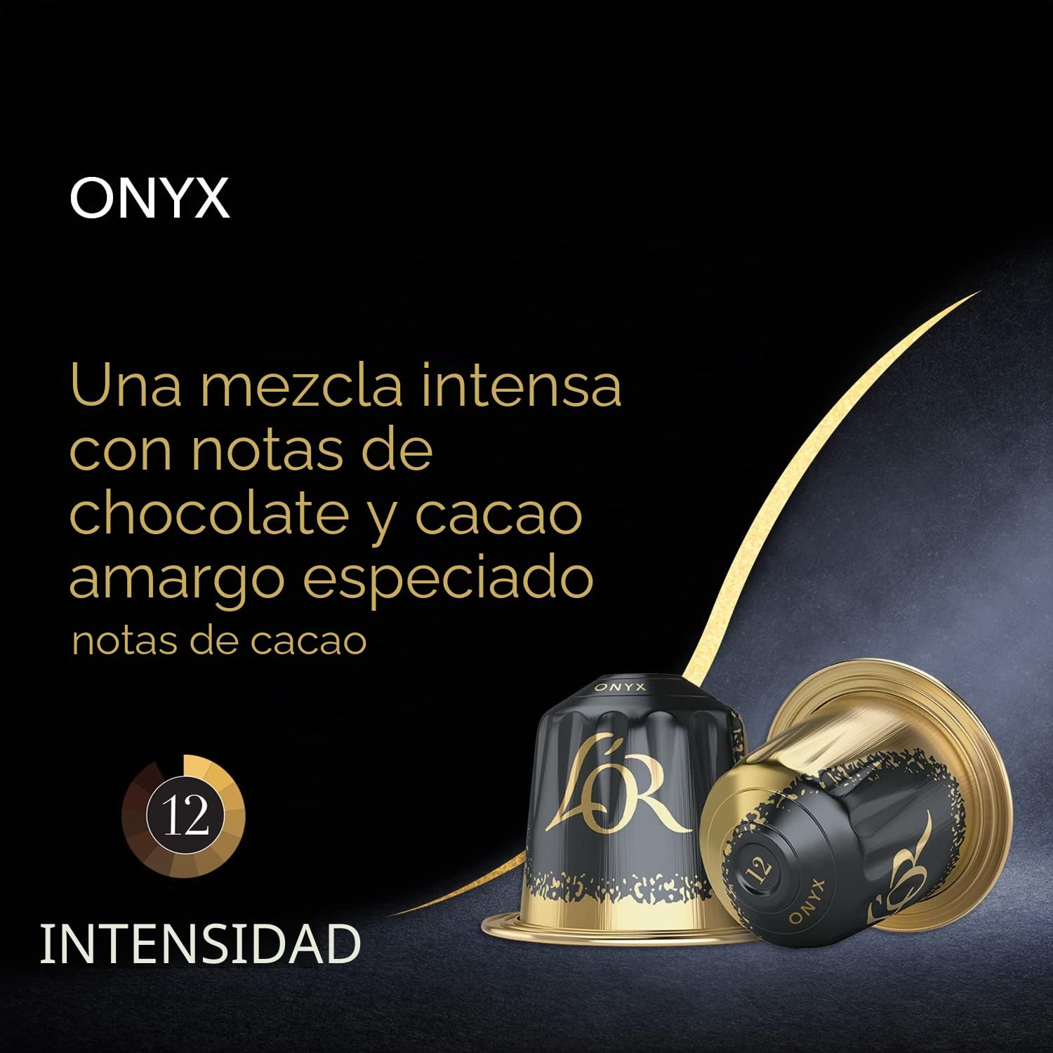 L'Or Espresso Café Onyx Intensidad 12, 10 Paquetes de 20 cápsulas