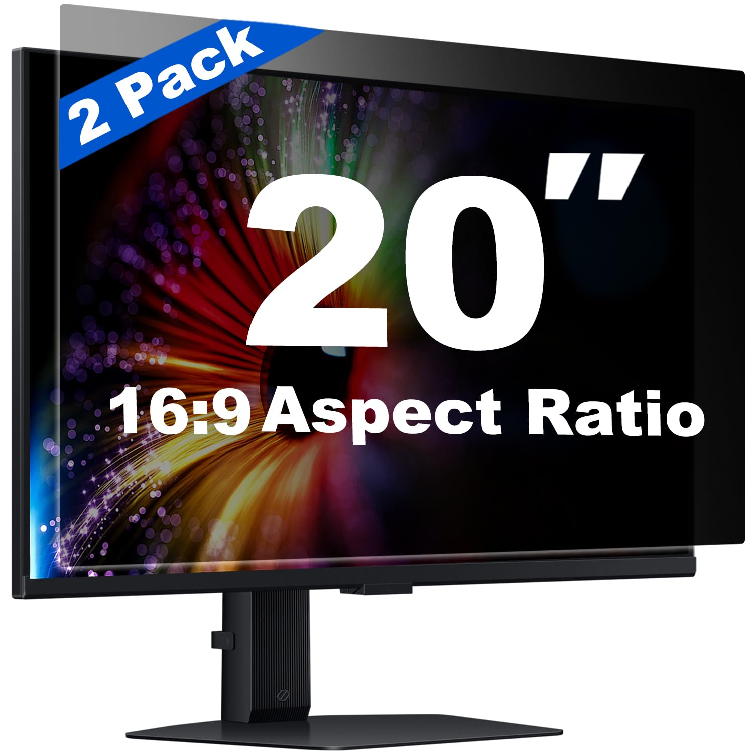 Photo 1 of [2 Pack] 21.5 Inch Computer Privacy Screen for 16:9 Widescreen Monitor, Anti-Glare Privacy Filter, Removable Anti-Scratch Anti-Spy Screen Protector