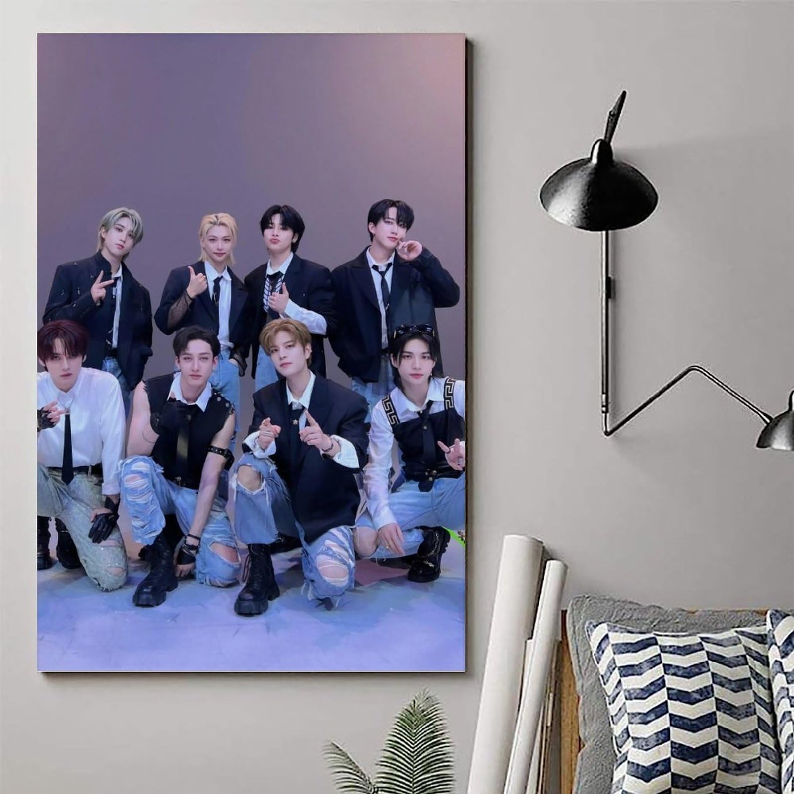 Poster Stray Kids Sur Toile – Décoration Murale 30x45 Cm – Impression Haute Qualité Pour Chambre, Salon, Bureau