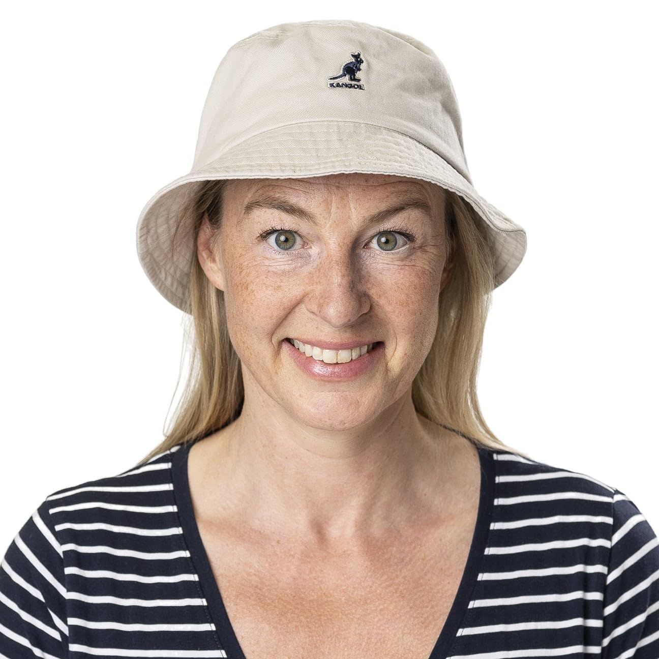 Kangol Chapeau Washed Bucket Hat Femme/Homme - de Plage D'Ete Peche Printemps-ete Ete - L (58-59 cm) Noir