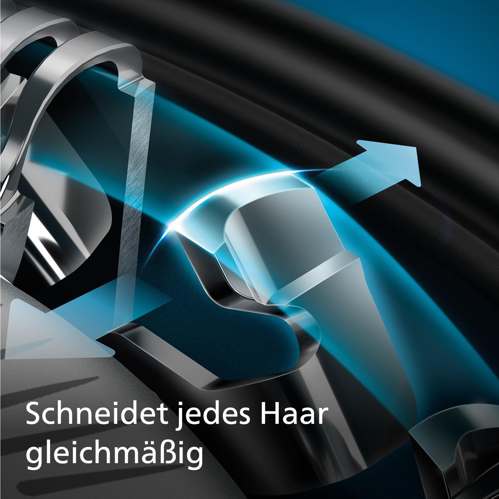 Philips Shaver 5000 – Elektrischer Rasierer für Herren: Nass- und Trockenrasur in Metallic-Blau mit Präzisionstrimmer & weicher Transporttasche (Modell S5465/18)
