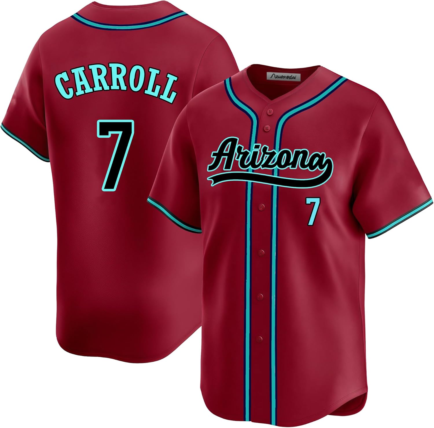 Custom Mens/Women/Youth Arizona Baseball Stitched T-Shirt for Sports Fan