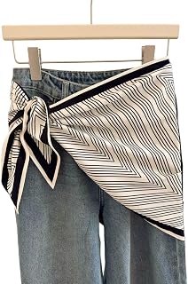 Women's Triangle Scarf Belt Satin Skinny Waist Sash Tie Wrap Fashion Accessory Dresses Pants Neck Scarf Hair Wrap