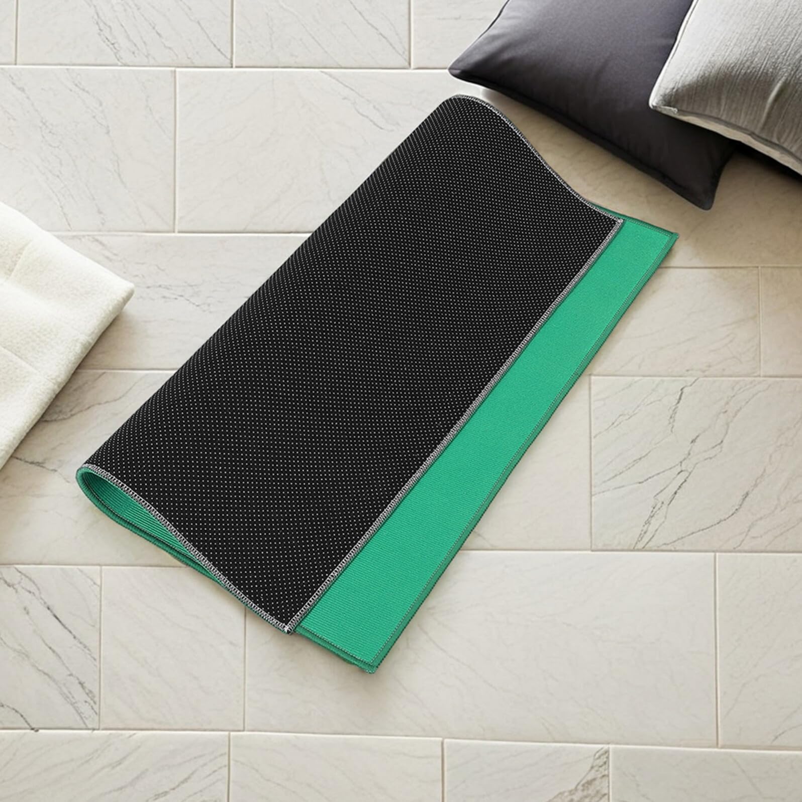 Generic Tapete de Juego de Mahjong Cuadrado 100x100 Cm, Tela Engrosada Antideslizante y Absorbente de Sonido, Mantel Verde para Mesa de Juego Profesional y Casual