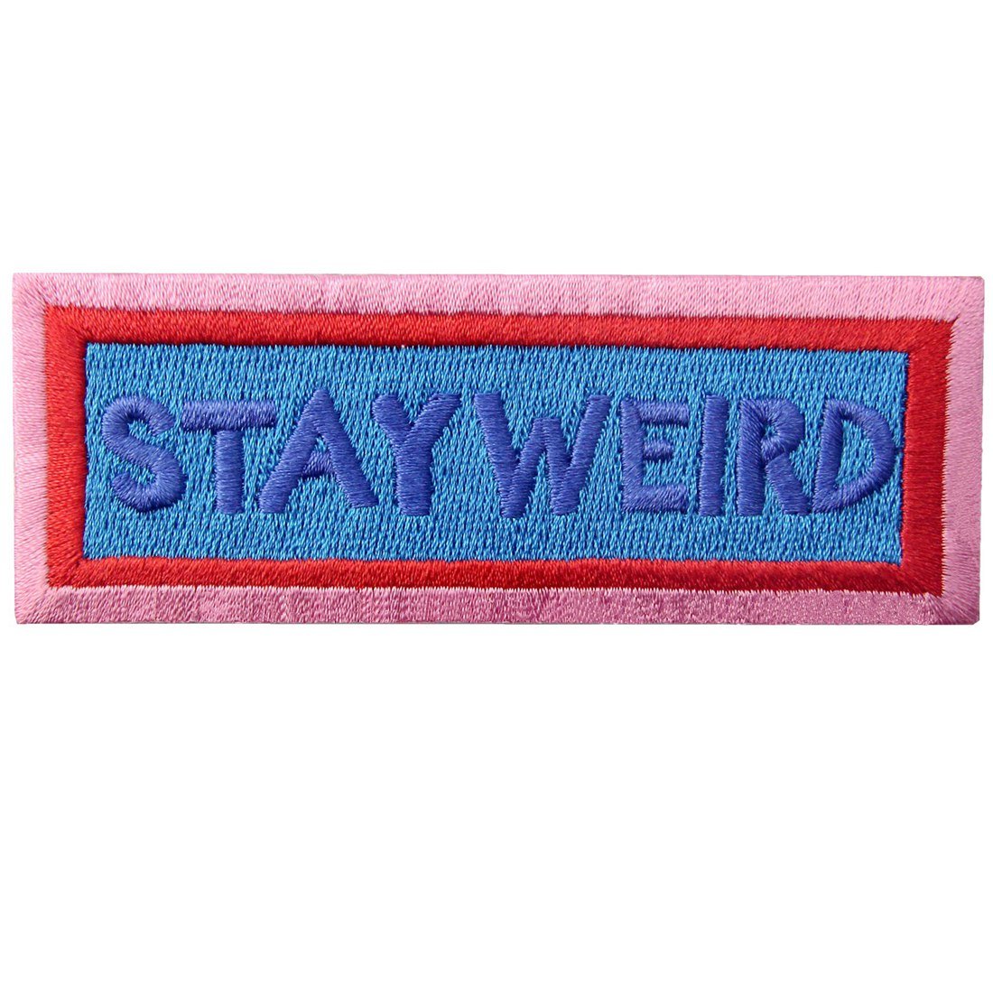 ZEGIN Stay Weird Patch Embroidered Applique Iron On Sew On Emblem