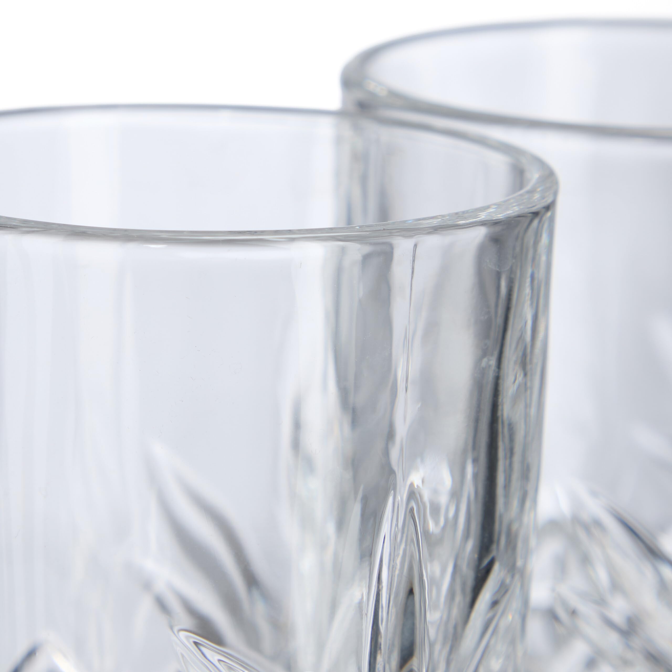 Relaxdays Bicchieri da Cocktail e Long Drink, Tumbler Alti da 300 ml, Calici in Vetro per Gin Tonic, Mojito, Trasparenti