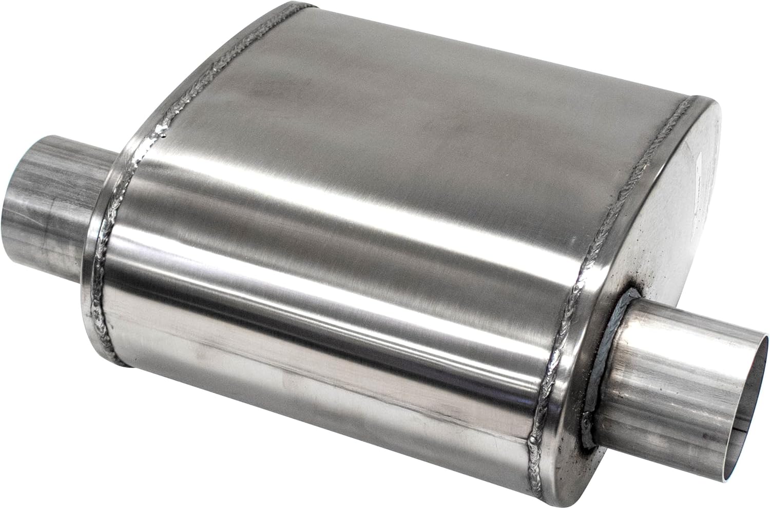 CORSA EXHST Corsa - Custom Sport Muffler 304SS 2.5in Offset In / 2.5in Offset Same Side Out 10in Length (CP250SS)