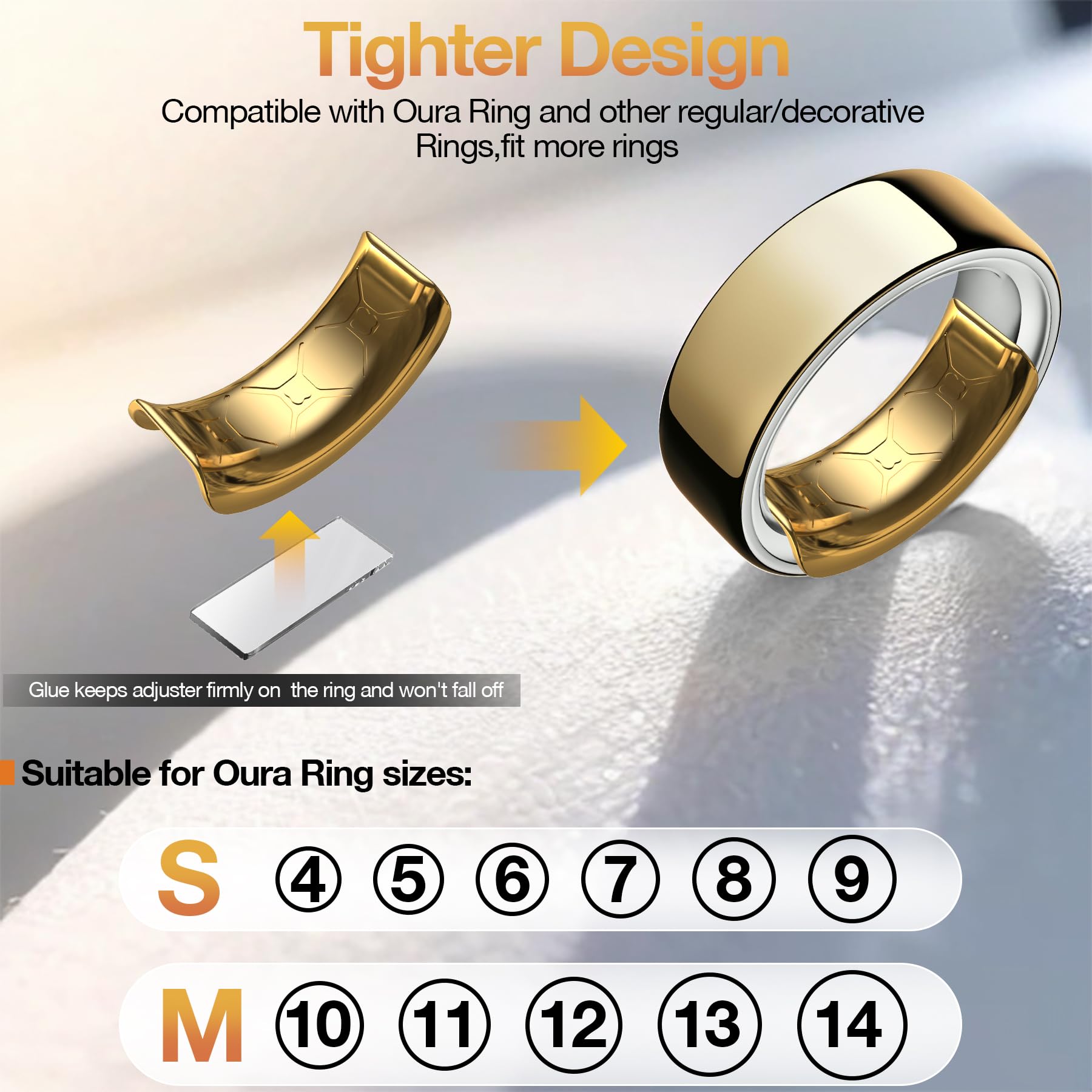 Amazon.com: SZJCLTD 6 Pack Size Adjuster for Oura Ring Gen4/3