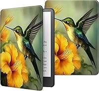 Vista 97 de Funda para Kindle básico de 6 pulgadas (11.ª generación), múltiples ángulos, piel sintética, delgada, con función de encendido y apagado automático