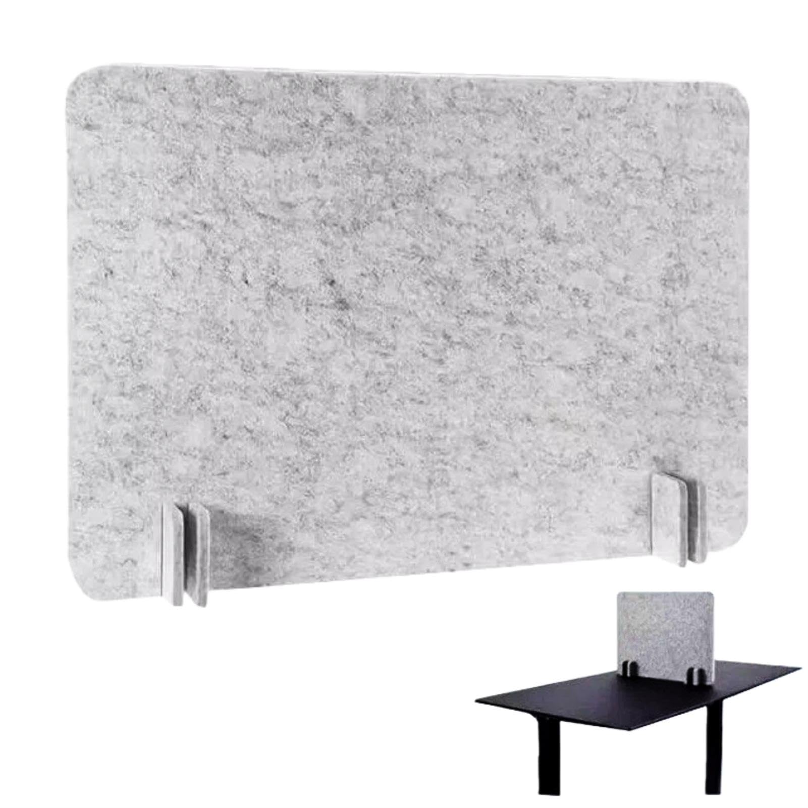 Cloison acoustique de bureau avec panneau de confidentialité autoportant pour table