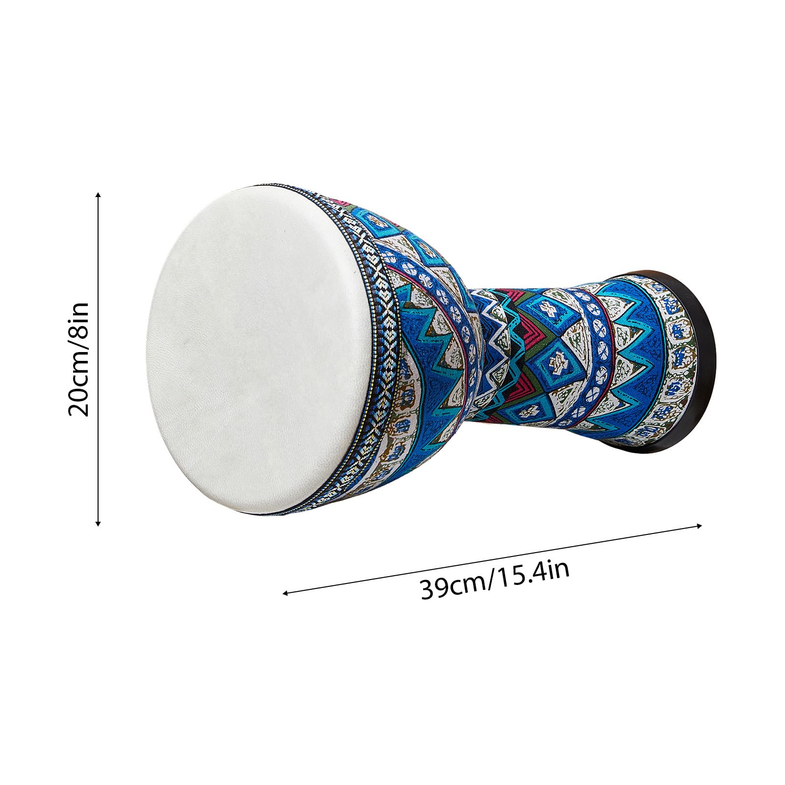 Drum Africano Ligero Liviano Aplazando el Tambor Colorido Bongo Duming para Adultos (Mar de flores)
