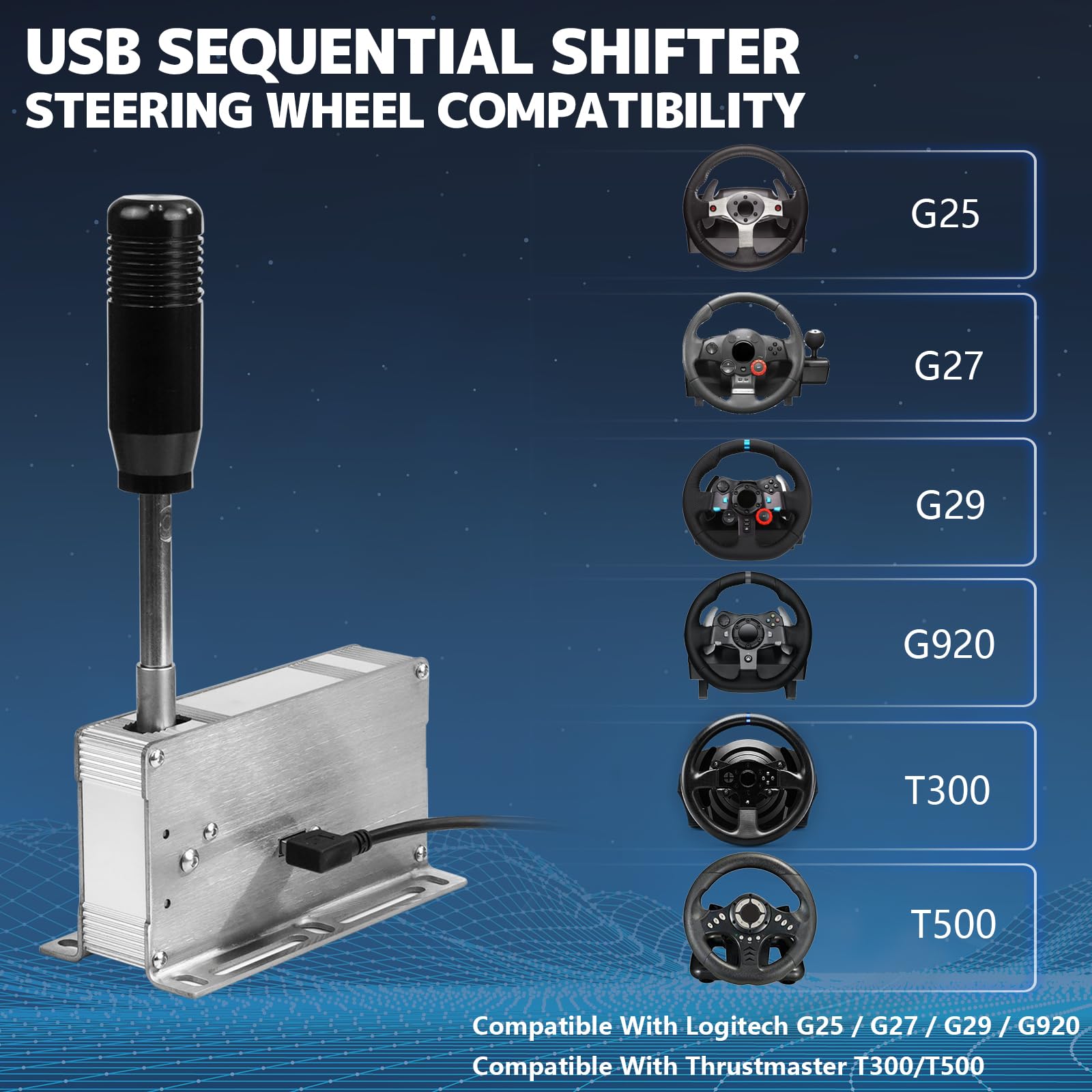 YESHMA USB Sequential Shifter For PC Windows Sequential