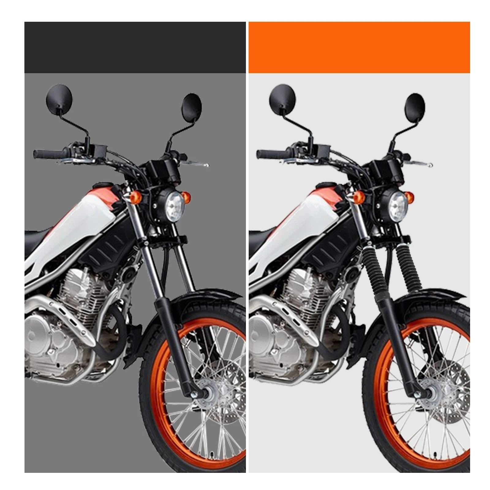 Adatto per YAMAHA Tricker XG-250 2PC Manicotto protettivo per assorbitore di protezione per moto protezione forcella