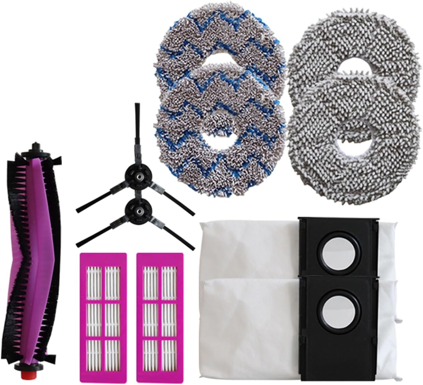 Parts Main Side Brush, Filter, mop, dust Bag, Compatible for Eureka J15 Ultra,J15 Pro Ultra, Robot Vacuum Cleaner Accessories