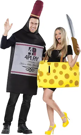 Fun World Costumes Perfectly Paired Wine and Cheese Set
