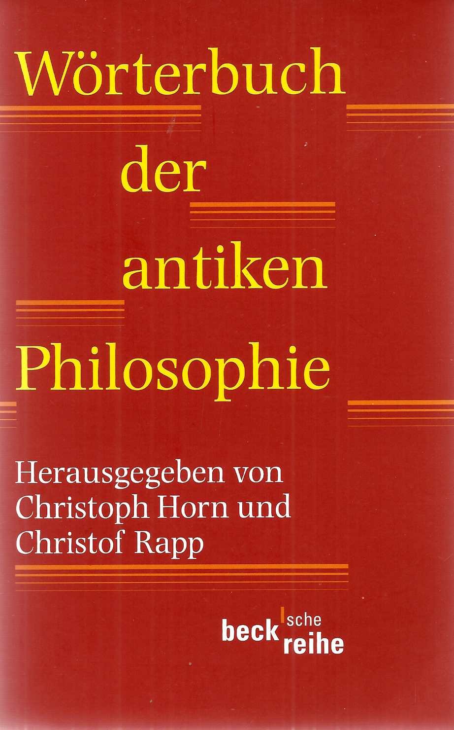 Wörterbuch der antiken Philosophie
